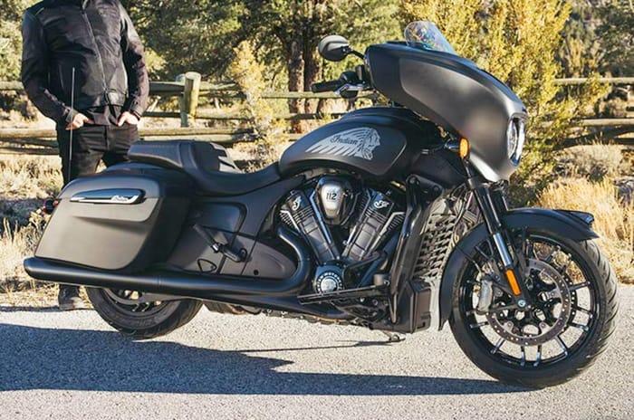 Indian Chieftain front right static in field